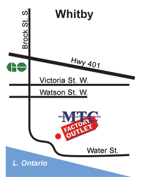 MTC Factory Outlet - Whitby Ontario - map