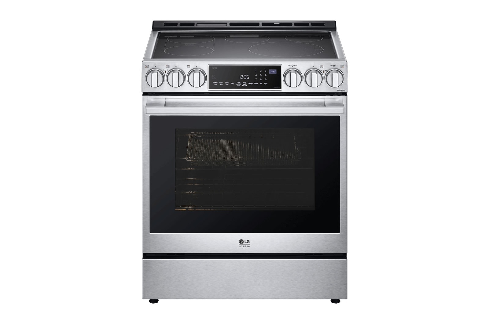 Lg electric stove with store air fryer