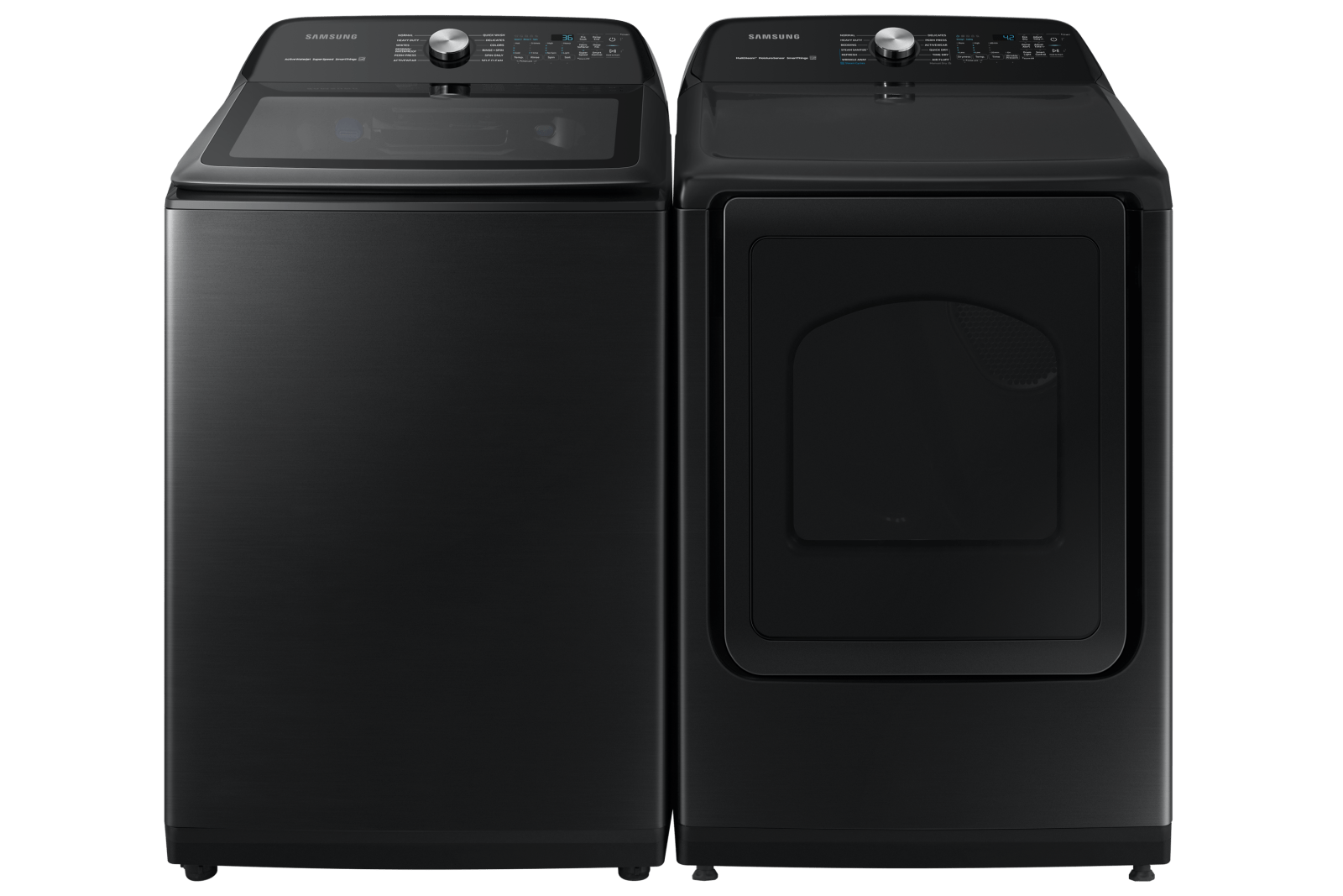 Samsung 5.8 cu. ft. Washing Machine & 7.4 cu. ft. Electric Dryer ...