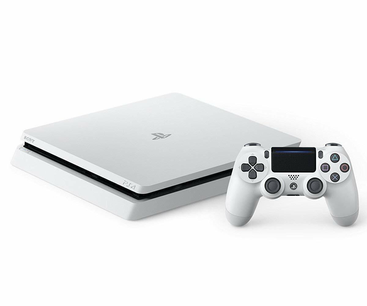 Sony PlayStation 4 PS4 Slim 500GB Console (Glacier White) - CUH-2015AB02X