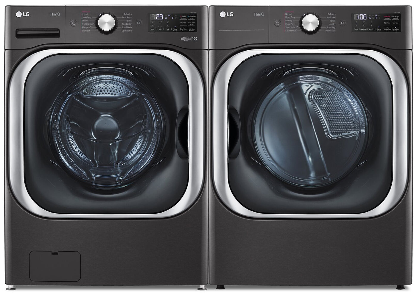 LG 6.0 cu. ft. Washing Machine & 9.0 cu. ft. Electric Dryer – WM8900HBA ...